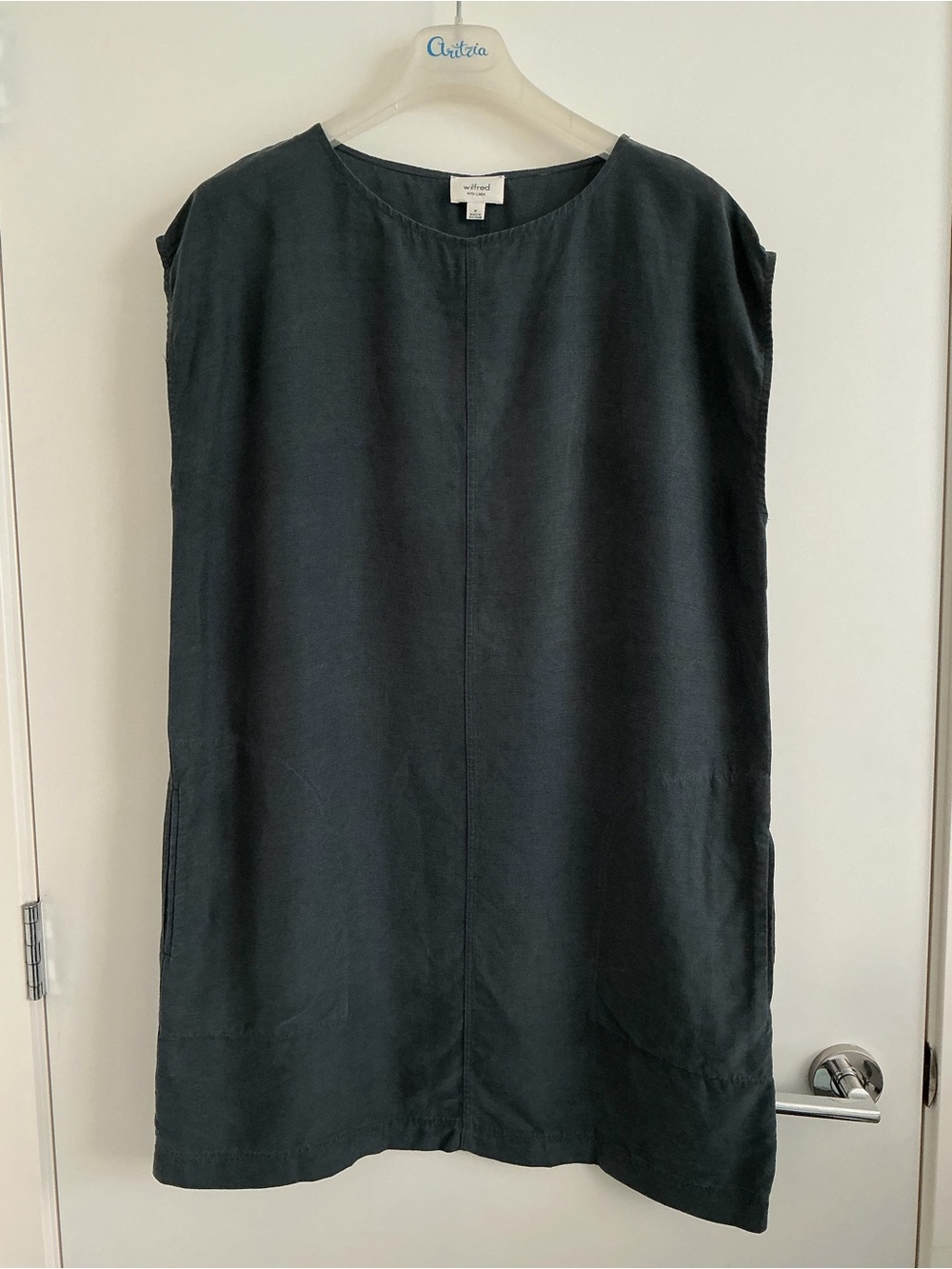 Aritzia Wilfred Free Nori Shift Dress - Olive Green